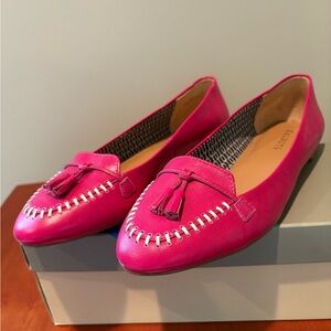 Talbots Pink Tassel Loafers